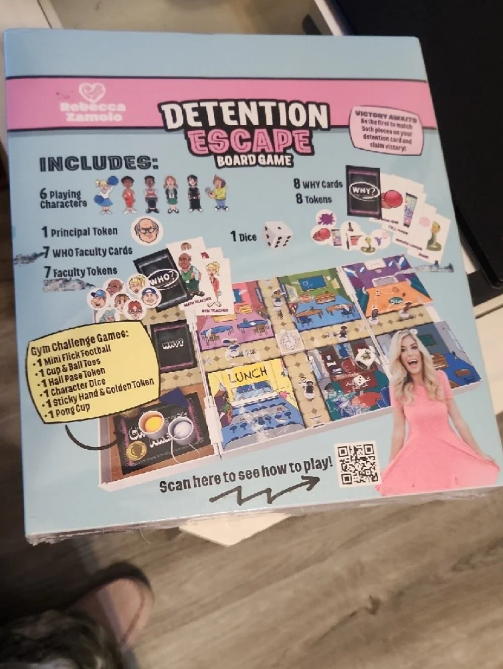 Rebecca Zamolo Detention Escape Board Game New Never Opened